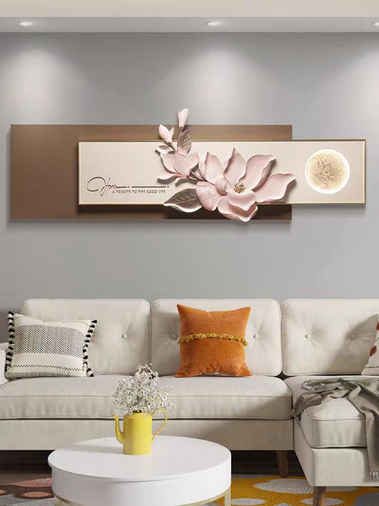 The Altrustic Flower 3D Resin Wall Decor, Pink
