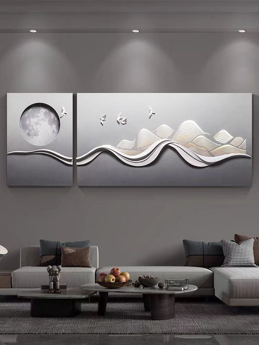 The Altruistick 3D Resin Wall Decor,Gray