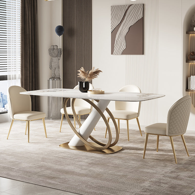 Modern 6 Seater Dinning Table With Marble Top