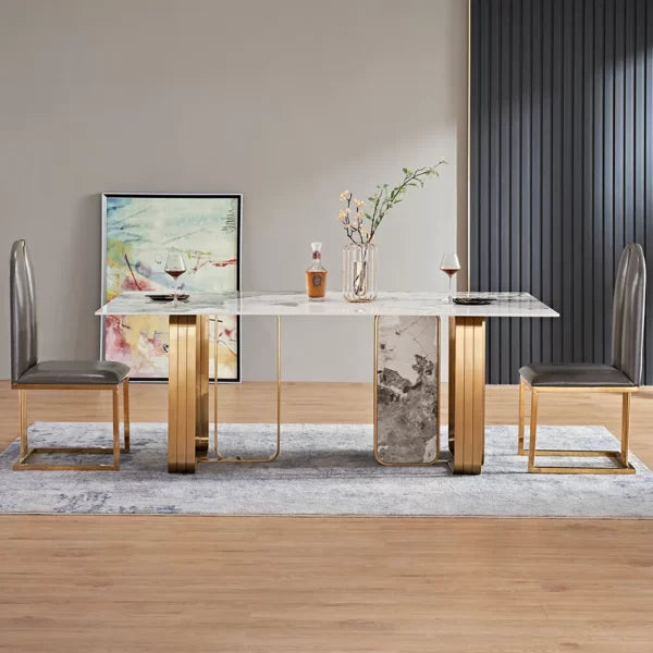 Dining Table 6 Seater, Gray