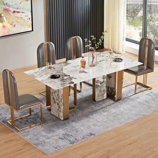 Dining Table 6 Seater, Gray