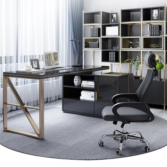 Office Table With Rotating Storage Box