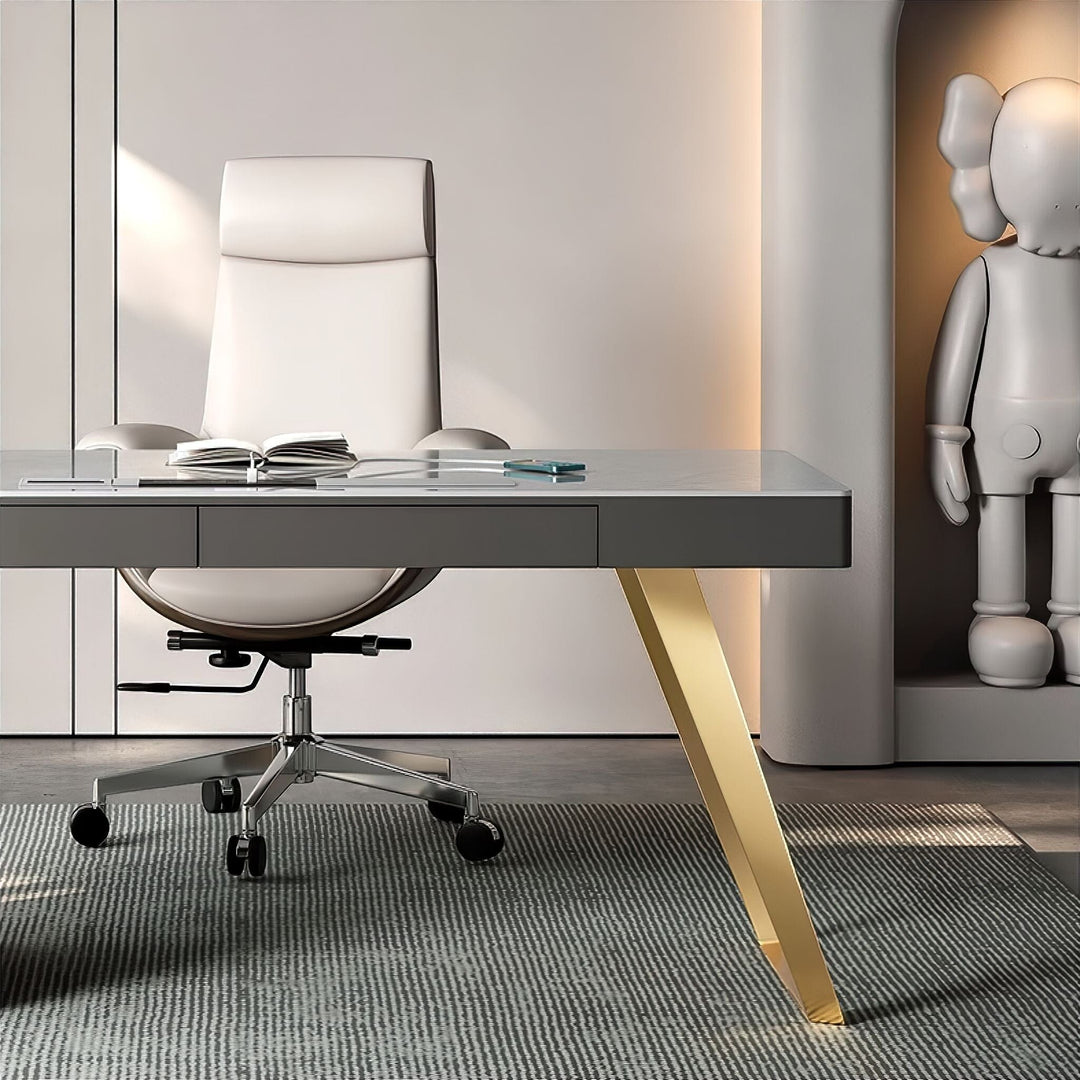 Modern Office Table With 5 Drawers
