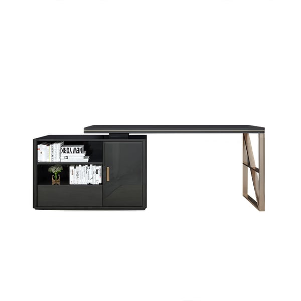 Office Table With Rotating Storage Box