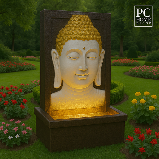 PC Home Decor |Slate Fountain Buddha