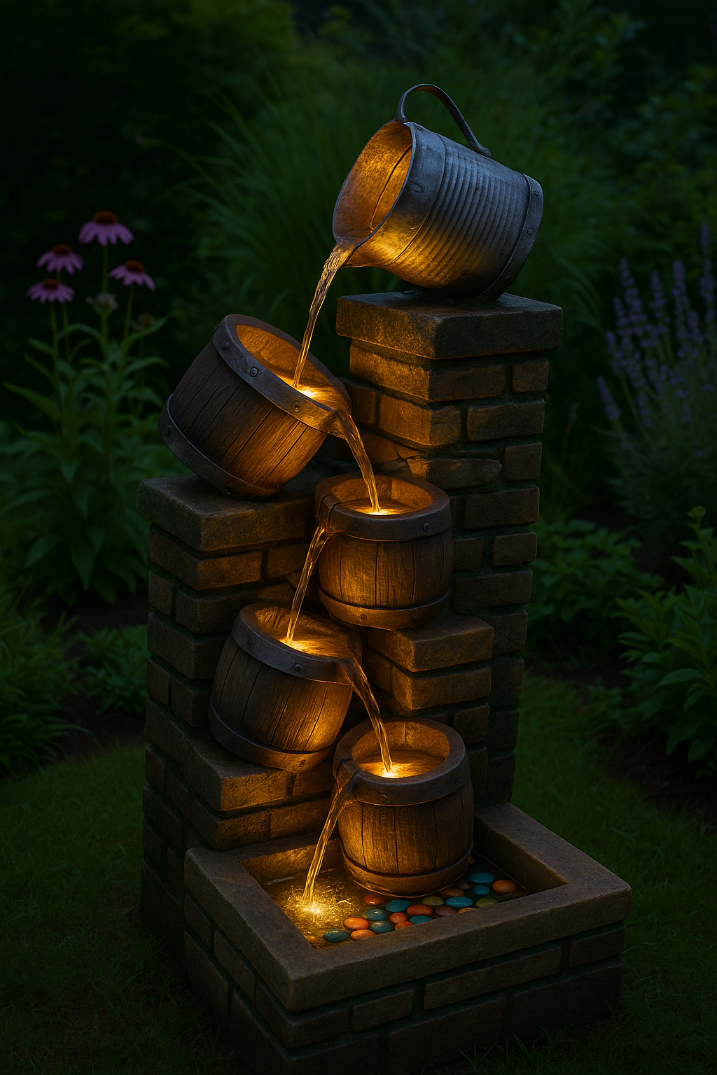 Bucket Water Fountain