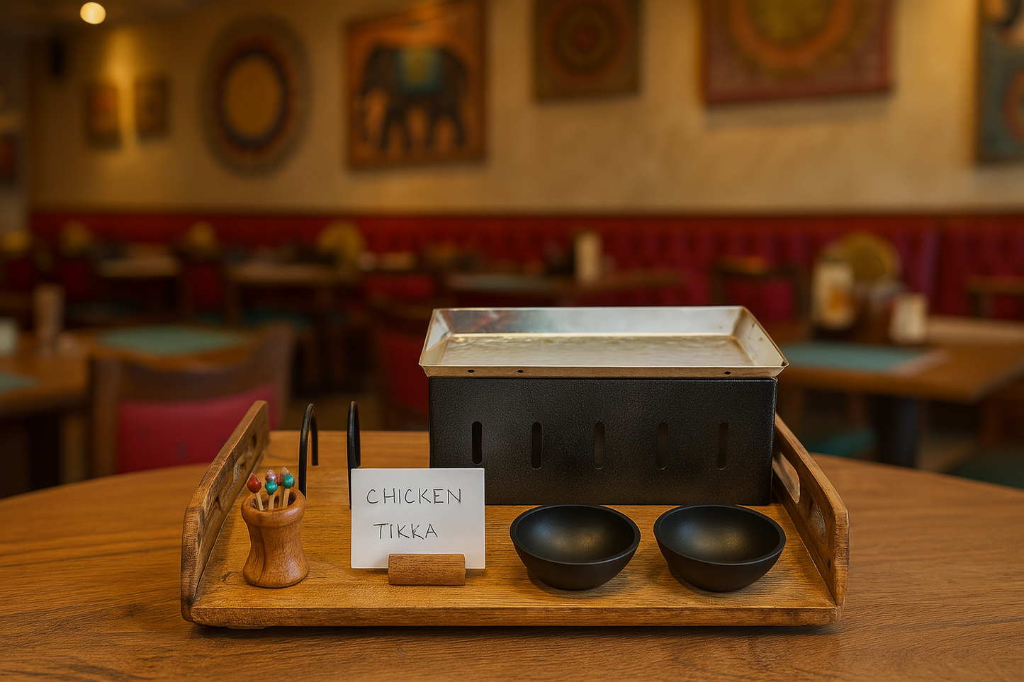 Serve Chiken Tikka With Style snacks Warmer For Restaurant|Cafe|Dinning