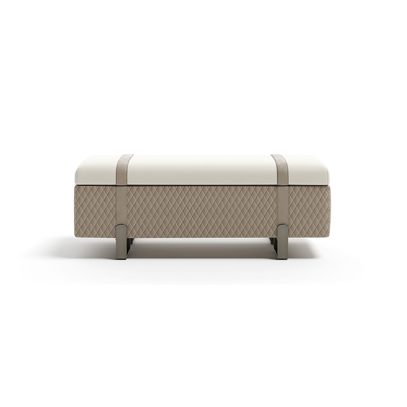 Modern Design Bed Bench With Storage, Beige