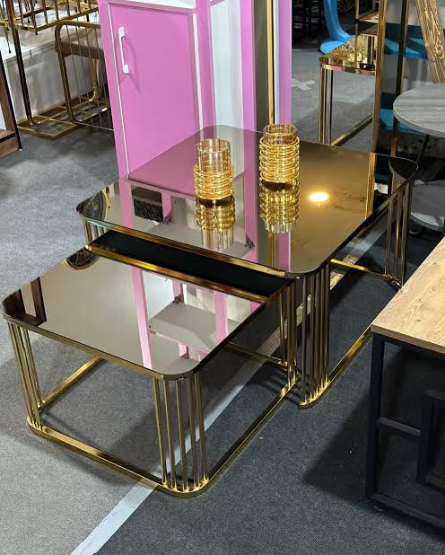 Stainless Steel Square Centre Table