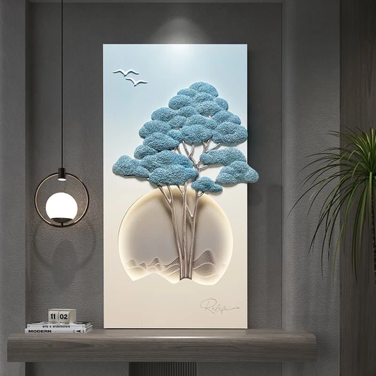 Copper Majesty Glow: Hand-Etched Copper Elephant Wall Relief with LED Accent