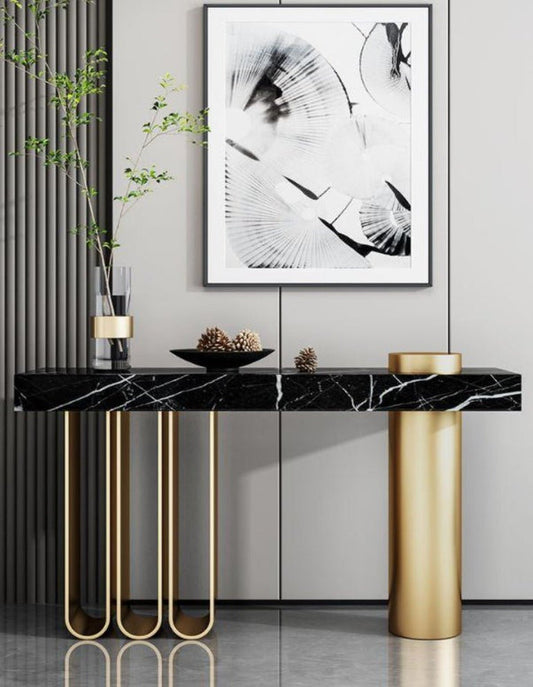 Elegant U Pattern Console Table In Bigger Size