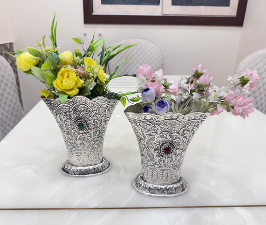 German Silver Vases