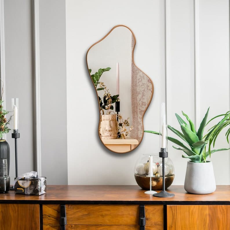 Modern Contemporary irregular wall Mirror