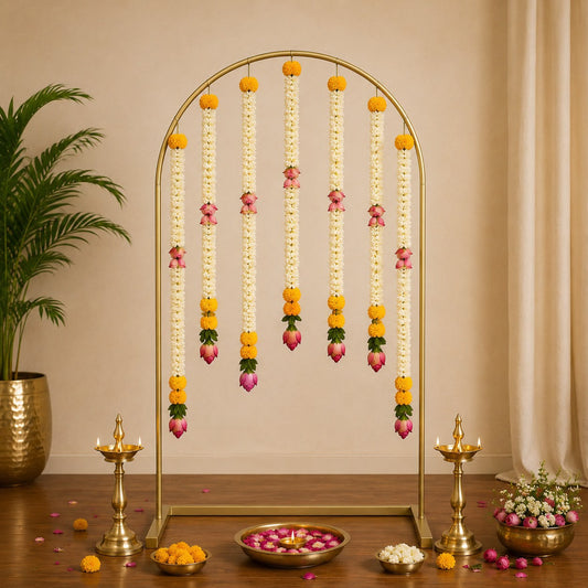 Ganesh Chaturthi Special Metal Backdrop Stand