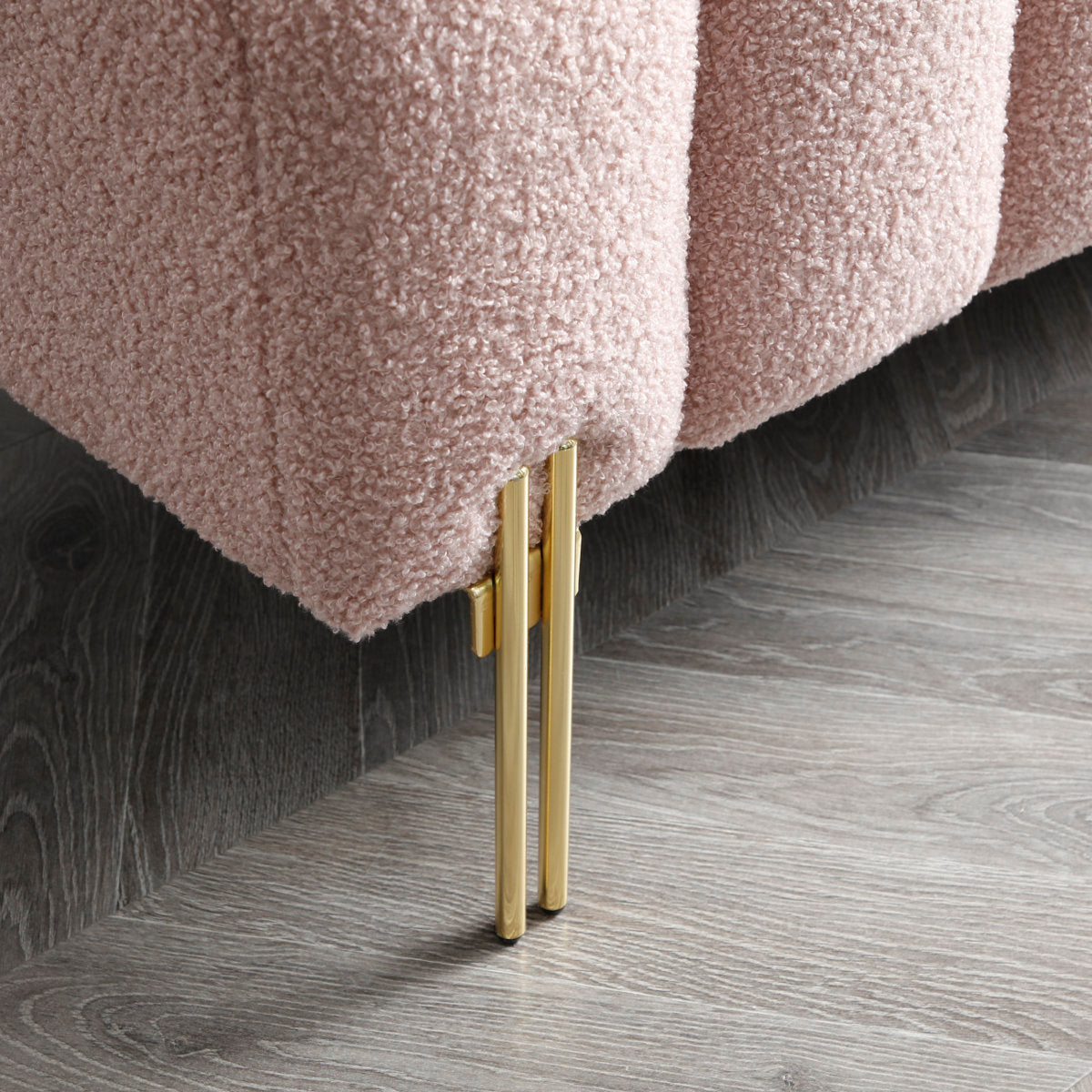 Modern End Of Bed Bench|Sofa Couch Entryway With Gold Metal Legs For Bedroom Living Room