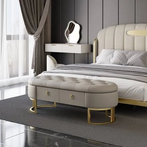 Modern Bedroom Bench With Drawers
