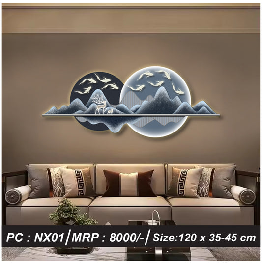 Modern Crystal Imported Wall Decor Without LED, Model 10