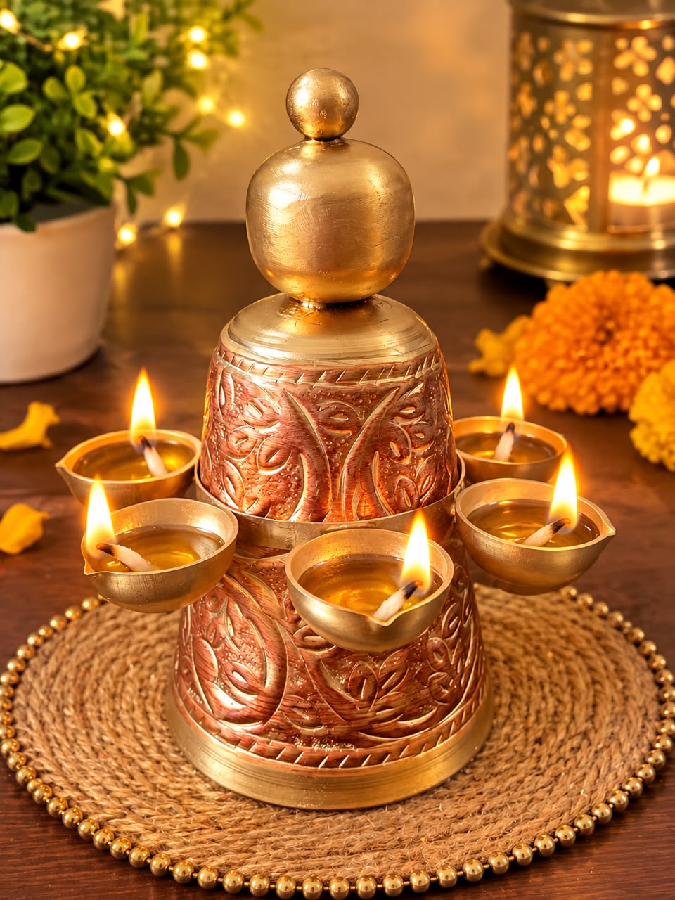 Elegant Decorative Diya Stand