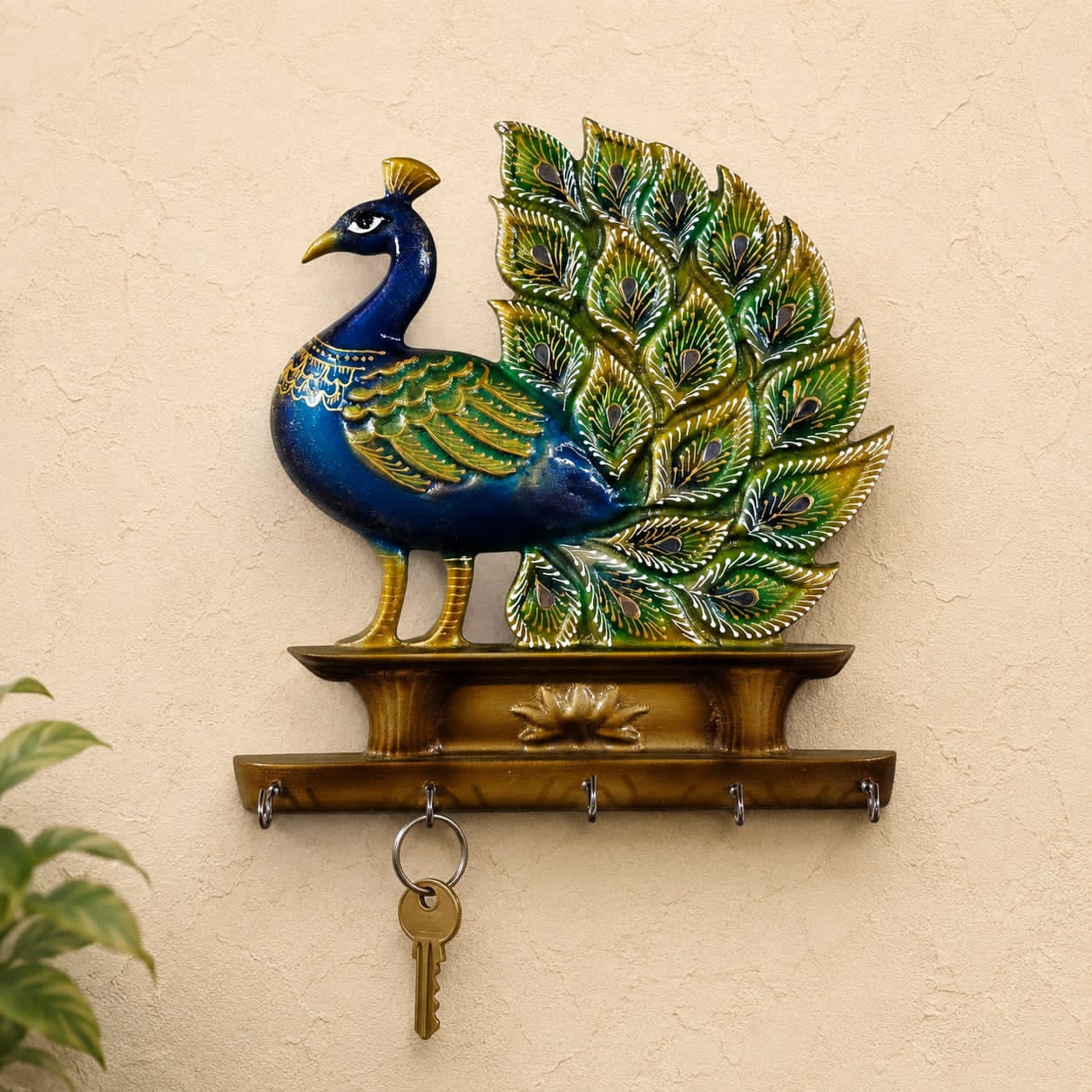 Peacock Key Holder