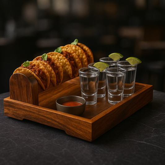 Taco and Shots Platter