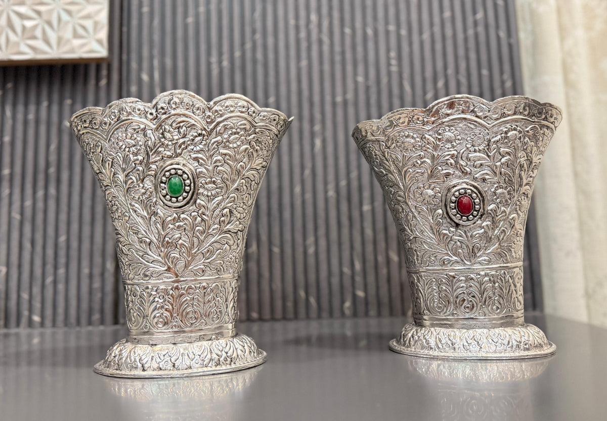 German Silver Vases