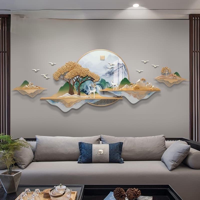 Golden Tranquility Landscape Wall Decor