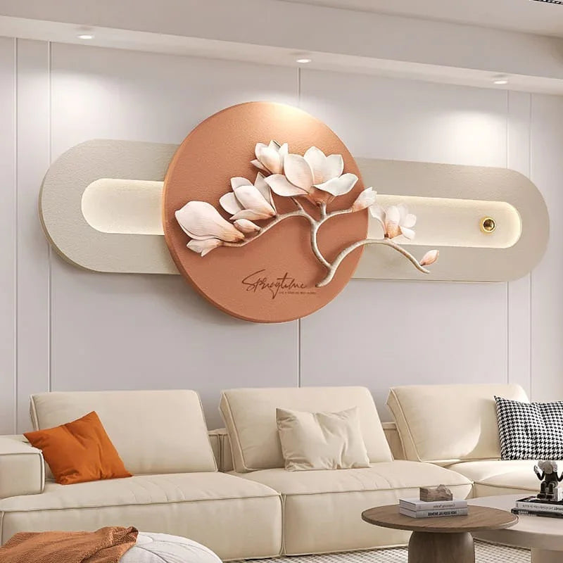 Floral LED Wall Art Panel | Elegant Blossom Design