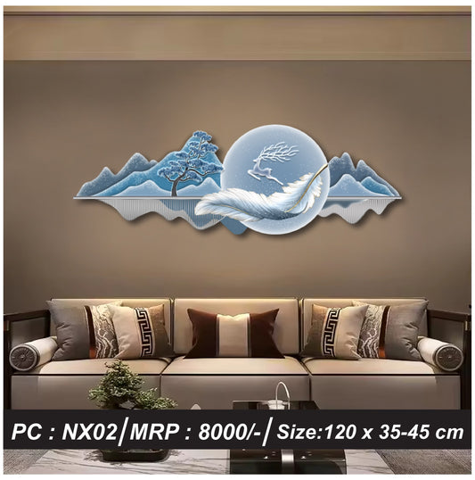 Modern Crystal Imported Wall Decor Without LED, Model 11