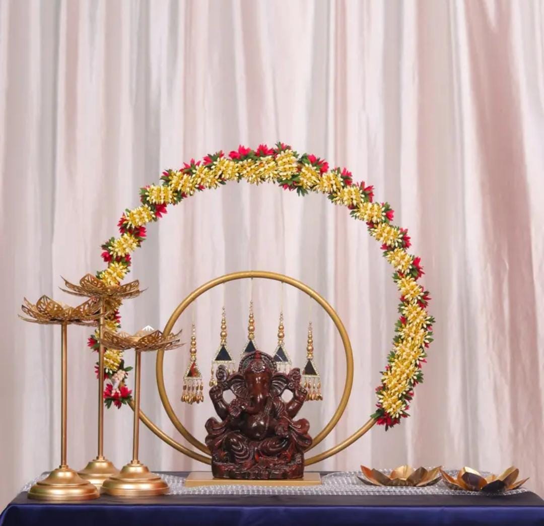 Ganpati Mandap Backdrop Stand