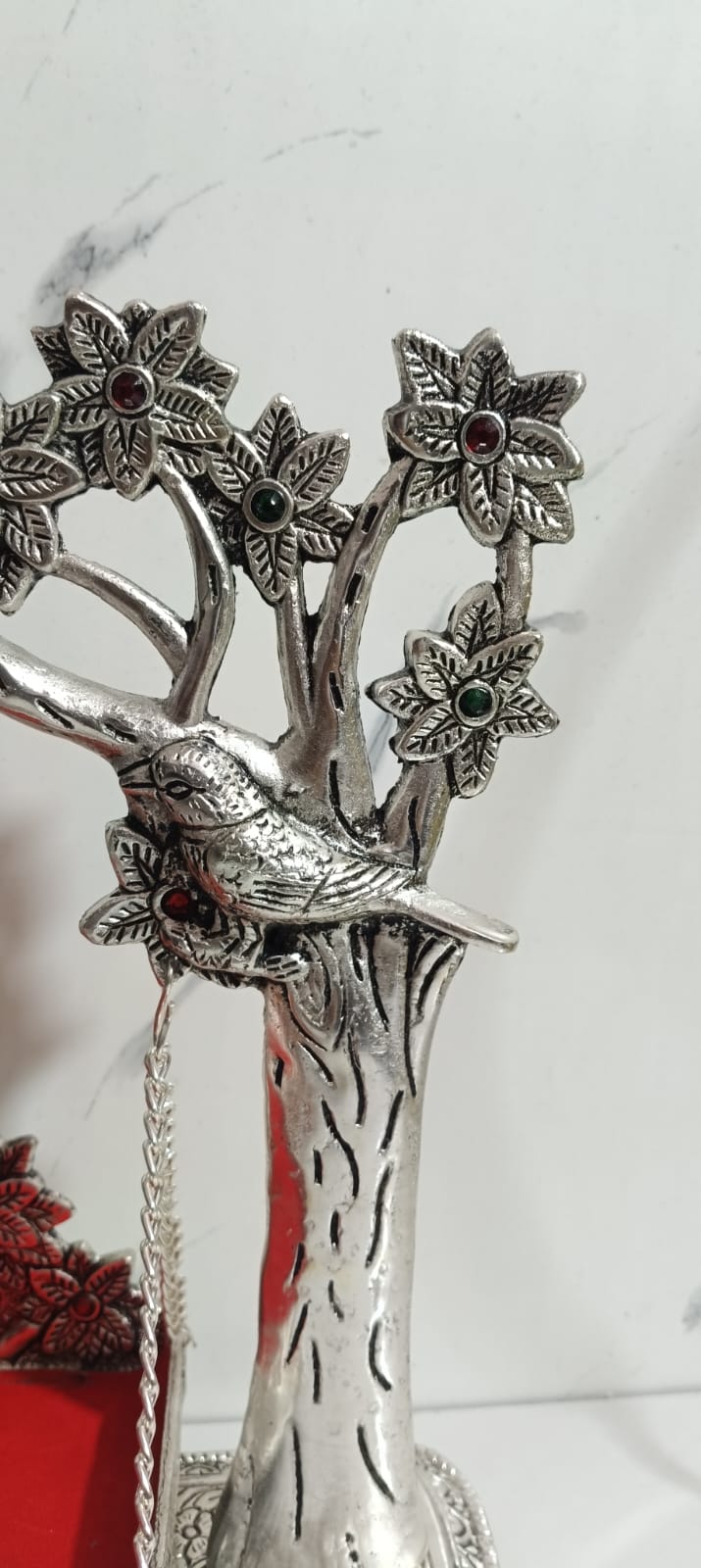 German Silver Gold Plated Laddu Gopal Jhula