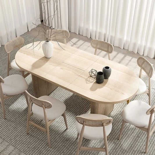 Japandi Oval 8 Seater Dinning Table