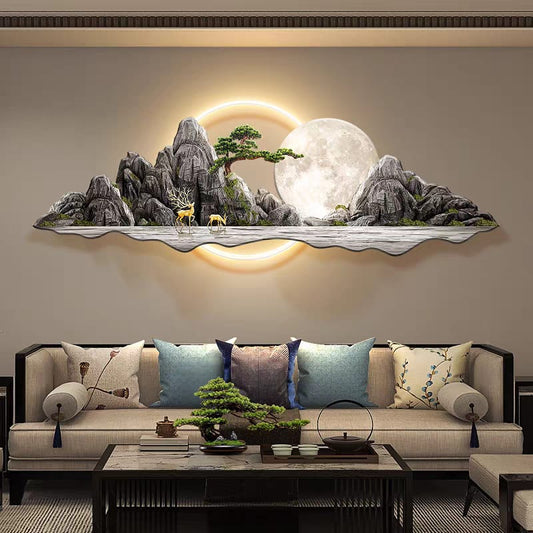Mountain 3D Wall Decor With LED