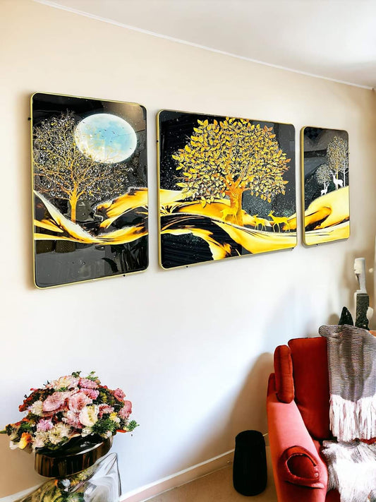 Tree Enhancing Crystal Painting (Set of 3)