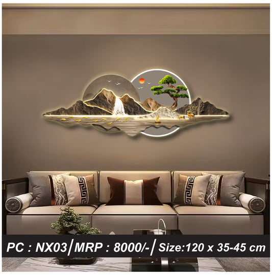 Modern Crystal Imported Wall Decor Without LED, Model 9