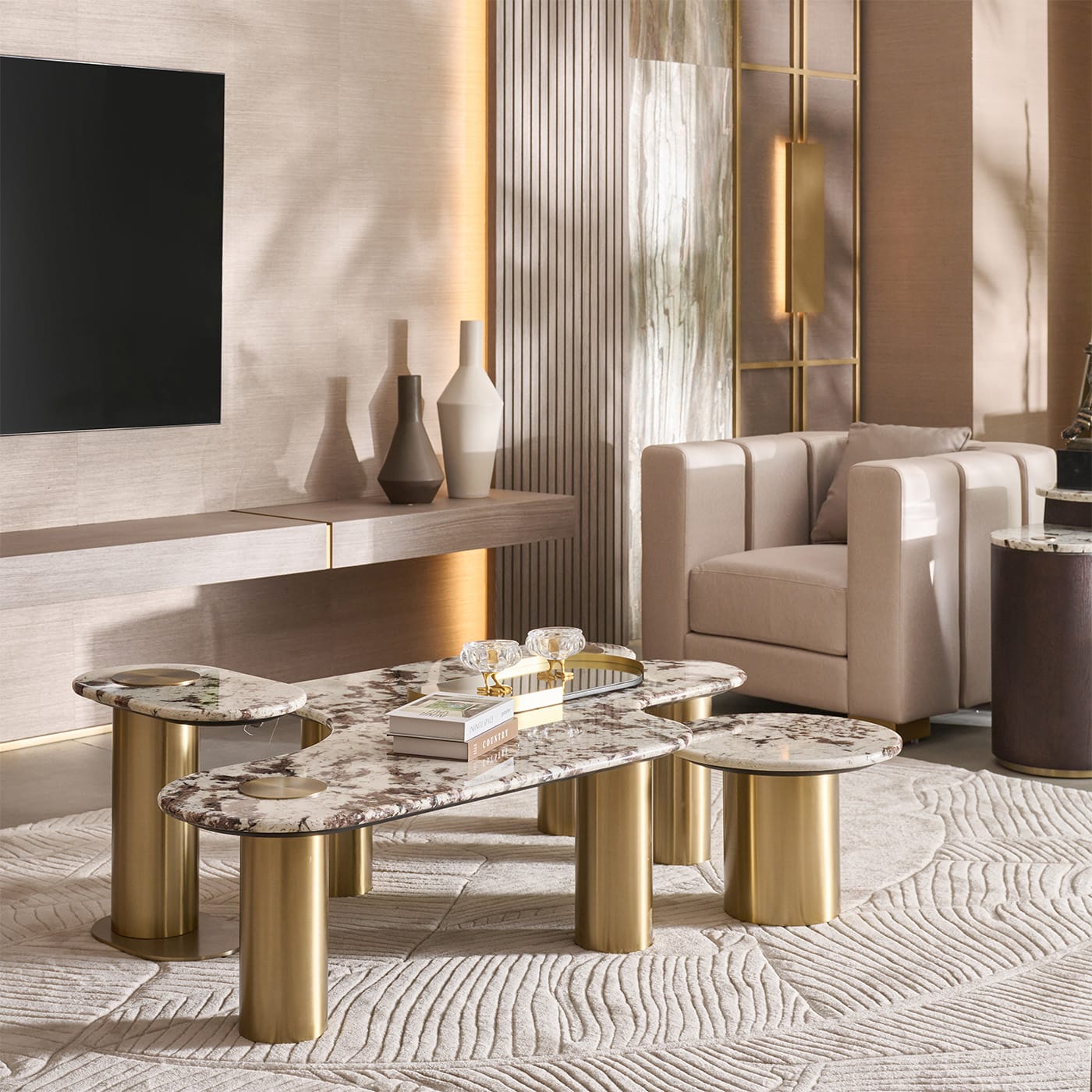 Premium Centre Table With Marble