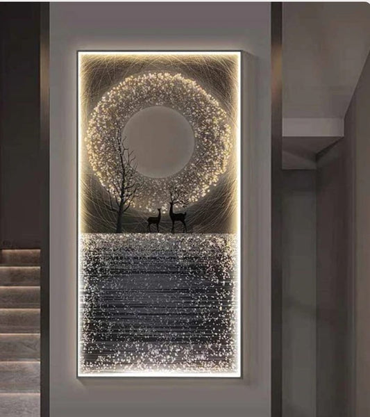 Imported Crystal Wall Art With LED