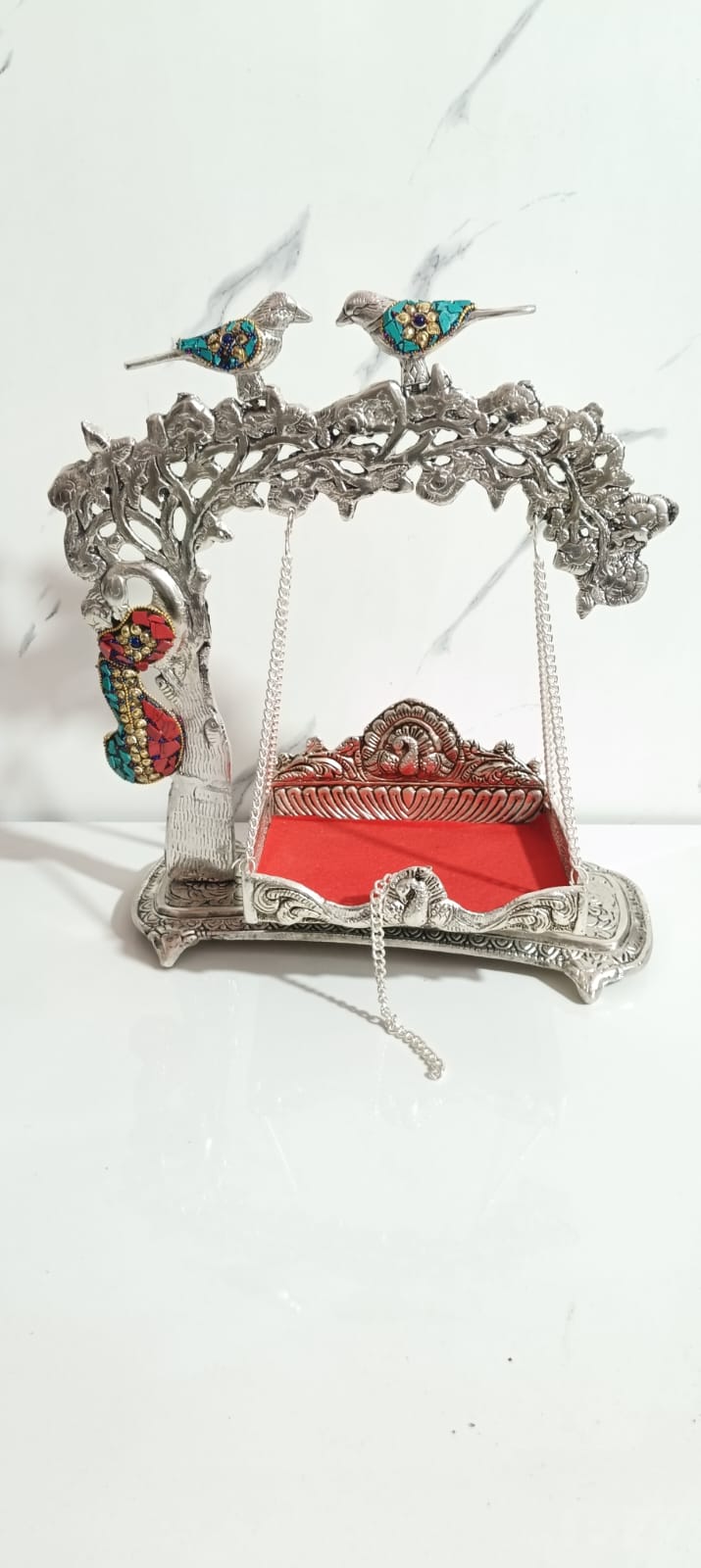 German Silver Tree Jhula For Gaddu Gopal