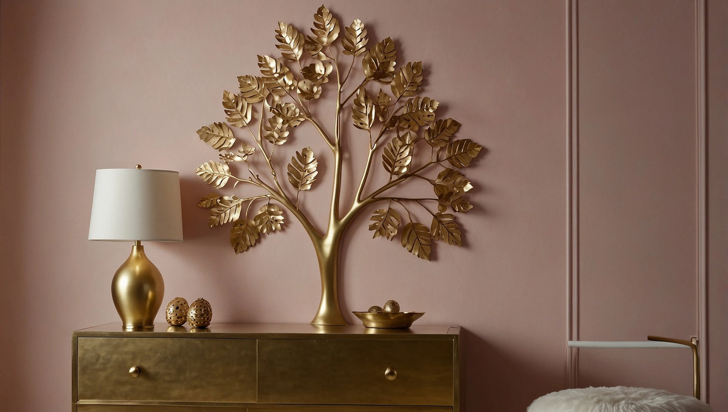 Golden Tree Wall Decor