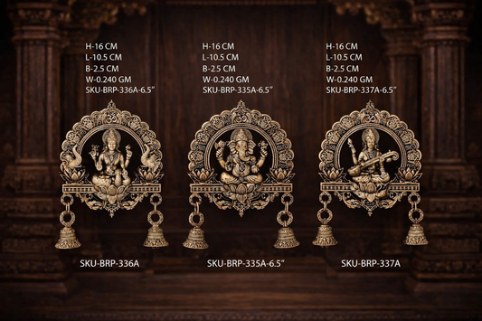 Royal Brass Divine Wall Hanging Set (Set of 3)