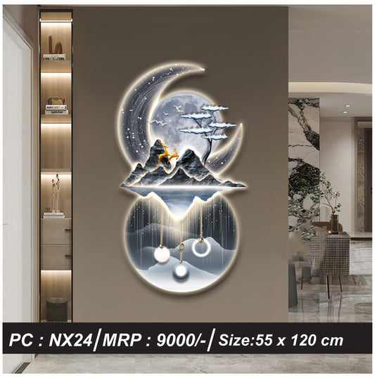 Modern Crystal Imported Wall Decor Without LED, Model 22