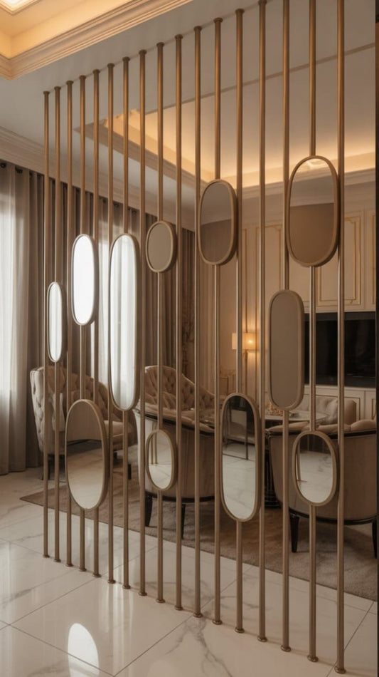 Metal Partition|Divider For Living Room| Cafe | Restaurant, ( 8 feet ×6 Feet )