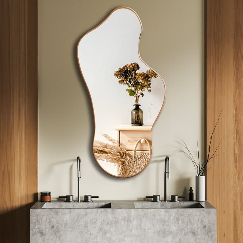Modern Contemporary irregular wall Mirror