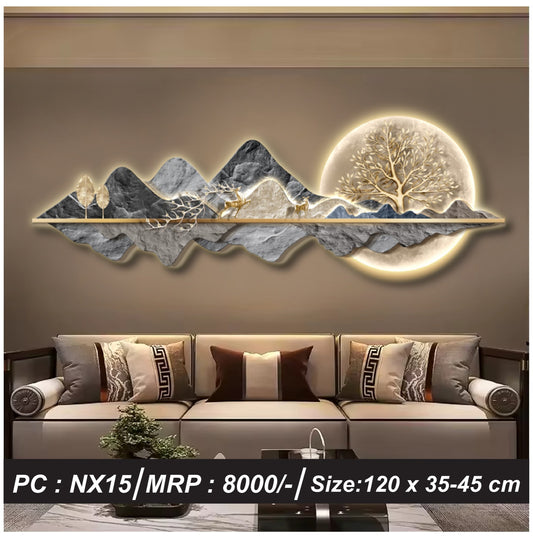 Modern Crystal Imported Wall Decor Without LED, Model 19