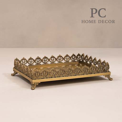 Sheel Pure Brass Tray, 29×19×7