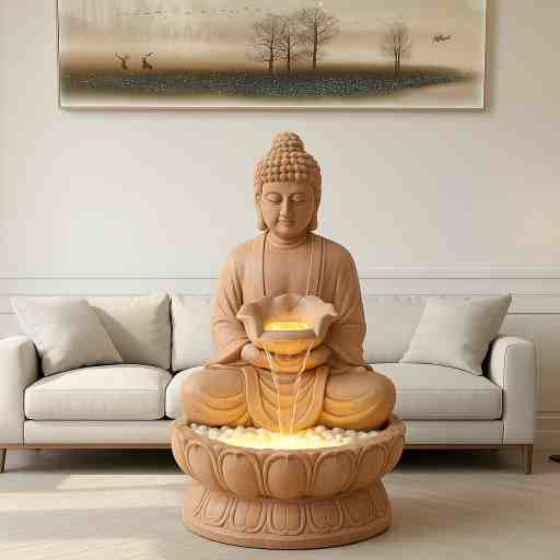 Big Buddha water Fountain,44 inch