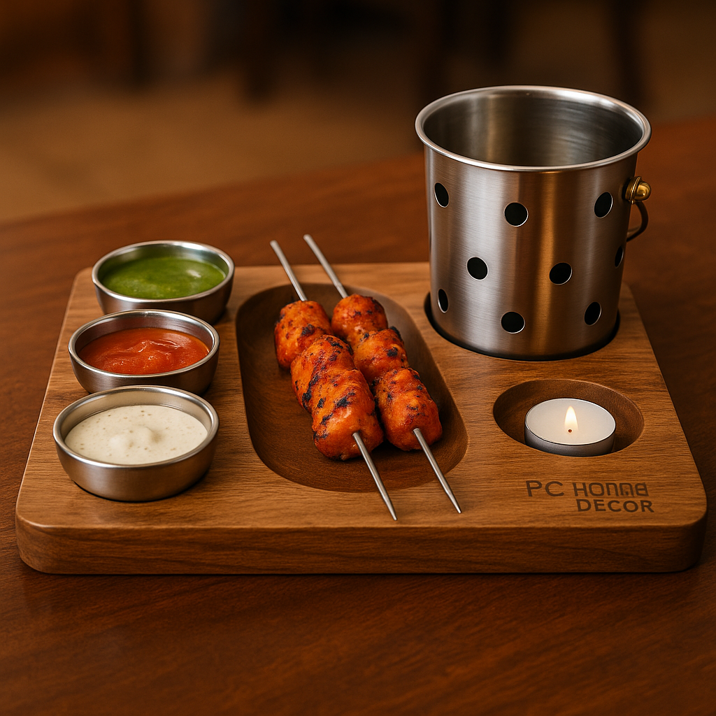 Pav Bhaji Serving Platter