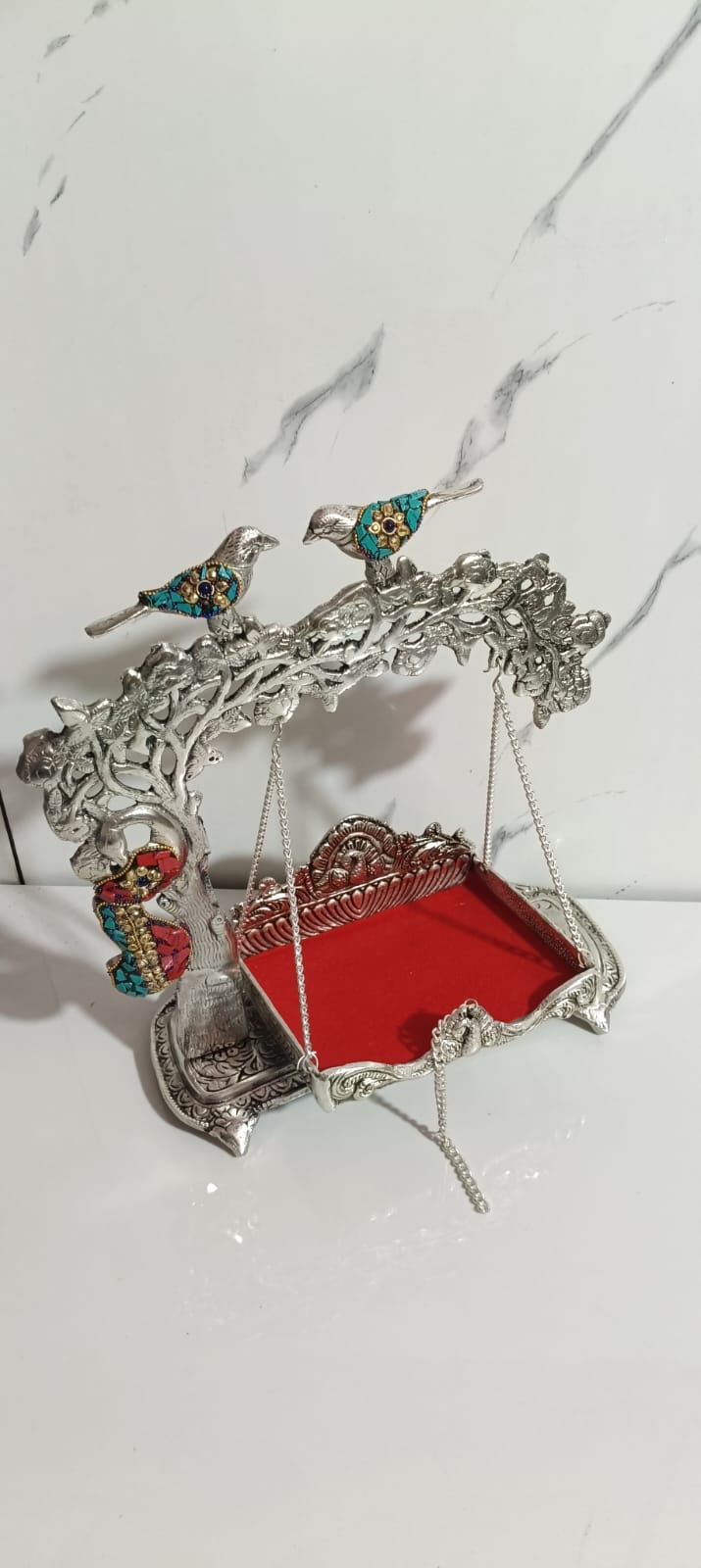 German Silver Tree Jhula For Gaddu Gopal