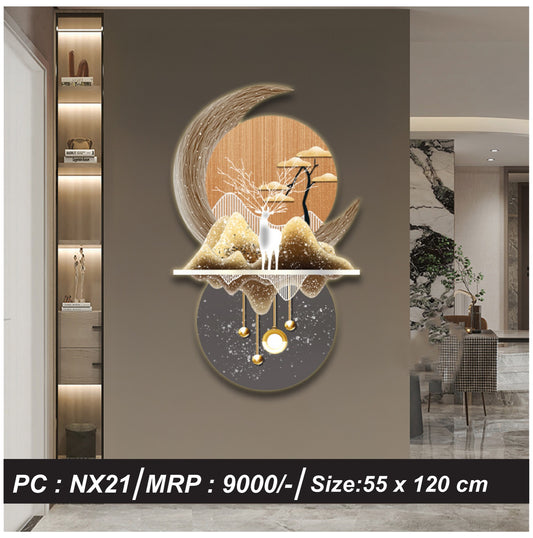 Modern Crystal Imported Wall Decor Without LED, Model 26