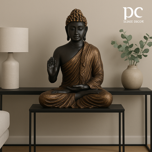 PC Home Decor |Buddha Statue Goldish