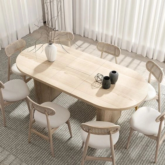 Japandi Oval 8 Seater Dinning Table